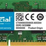 Memoria Ram Crucial 8GB 1600 DDR3 SODIMM (Usada sin caja)