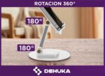 Soporte Metálico Para Teléfono 360° Rotatorio, Plegable Compatible iPhone, Smartphones Y Tablets Dehuka HOLDER2171 - Imagen 3