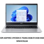 Notebook Acer Aspire 3 Ryzen 5 7520U 8GB/512 SSD 15,6»